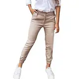 SKTIISN Hosenband Fahrrad Weiden Cargohose Hosenanzug Damen Sommer Damen Kleidung Elegant Jogginghose Damen Baumwolle Weiss Jogginghose Damen 3/4 Dresses for Women Kurze Hose Damen Knielang