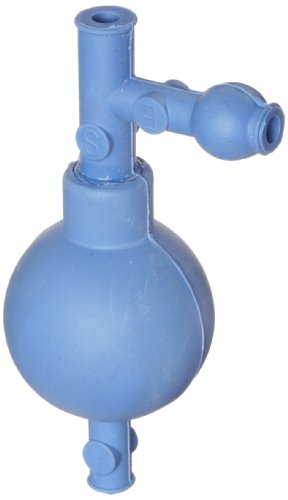 Heathrow Scientific HD20632C Pipettierball, Gummi, 54 mm Länge x 54 mm Breite x 130 mm Höhe, Blau