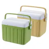 Ice Box, Outdoor Insulated Cooling Chest, 6l Capacity and Reusable Ice Pack, 10.63x7.48x9.45 Inches Compact Portable Refrigerator for Travel, Camping, Road Trips, and Meal Storage