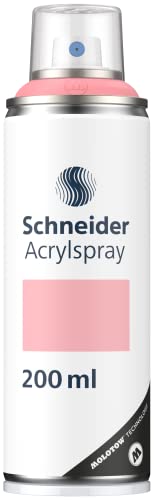 Schneider Paint-It 030 Supreme DIY Acryllack (hochdeckende Sprühfarbe, UV-beständig, 200 ml, Acrylspray für fast alle Untergründe) rose matt