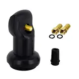 Premium X Single LNB 0,1 dB Digital Sat Empfangs Kopf für 1 Teilnehmer LMB LNC HDTV Full HD 3D 4K + 2 F-Stecker 7,5mm vergoldet