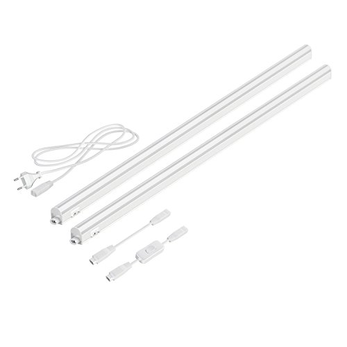parlat LED Unterbau-Leuchten Rigel, je 87,3cm, mit Schalter, je 1002lm, warm-weiß, 2er Set