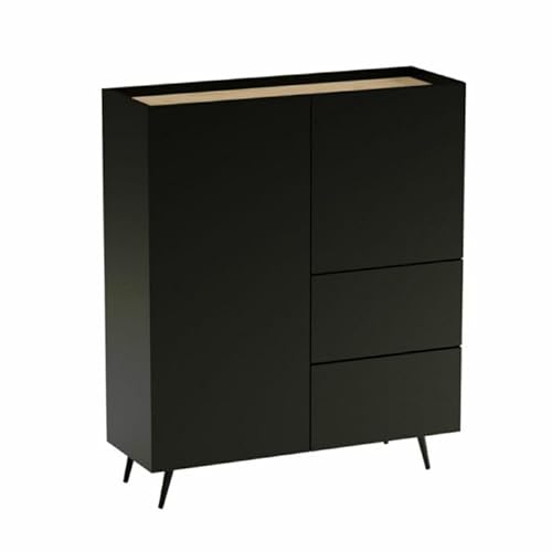 Wena Meble Highboard 100 cm Loly (Schwarz)