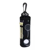 Golf Ball Carry Bag | Golf Tee Holder Pouch | Foldable Ball Bag with Belt Clip | Organizer | Compact Holder and Tee Organizer | Lightweight Accessory for Practice