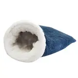 Katze Schlafsack weicher Katzenunterkunft Hund Kuschel Sack Weiche Plüsch großer Katze Sack selbst warmes Katzenbett für Winter gemütliche Katzenbetthöhle 360 ° Wrap Bequeme Haustier Sack für Katzen