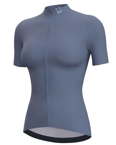 Lo.gas Bike Trikot Damen Schweißableitende Breathable Damen Fahrradtrikot mit Fahrradmotiv Fahrradtrikot Funny Damen
