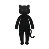 balvi Leselampe Meow Farbe Schwarz Die Augen der Katzen dienen als Leuchten Silikon 24 cm