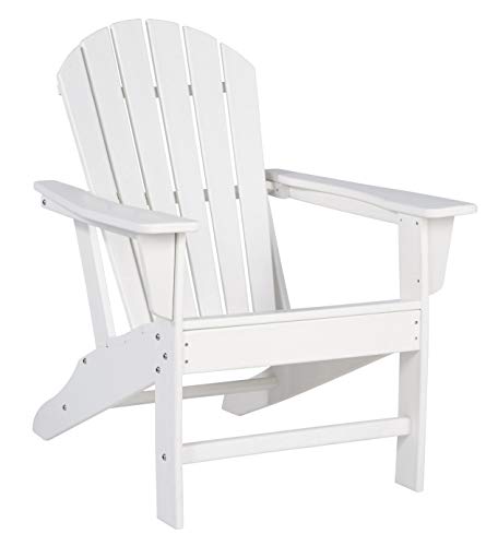 Signature Design by Ashley Sundown Treasure Adirondack Stuhl, Polyethylen, Weiss/opulenter Garten