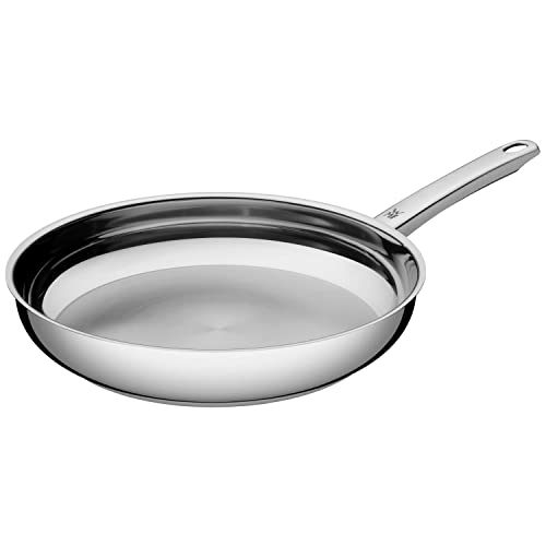 WMF Profi Bratpfanne Edelstahl 24 cm Induktion, Edelstahl Pfanne unbeschichtet, Cromargan Edelstahl, backofenfest