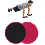 Zythrem 2 Stück Sliders Fitness Übung Sliding Gliding Disc Doppelseitige Gleitscheiben Core Sliders Gliding Discs für Hause Training Bauch Ganzkörpertraining Teppich Holzböden Hartböden