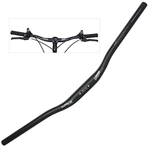 WAKE Fahrrad Lenker 31.8MM Aluminiumlegierung MTB Lenker Riser Bar für Mountainbike 720MM,Schwarz