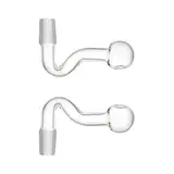 BMTick Steckeradapter, männlich, aus Glas, 14 mm, für Labor für Gasgeneration und Destillation, 2 Stück