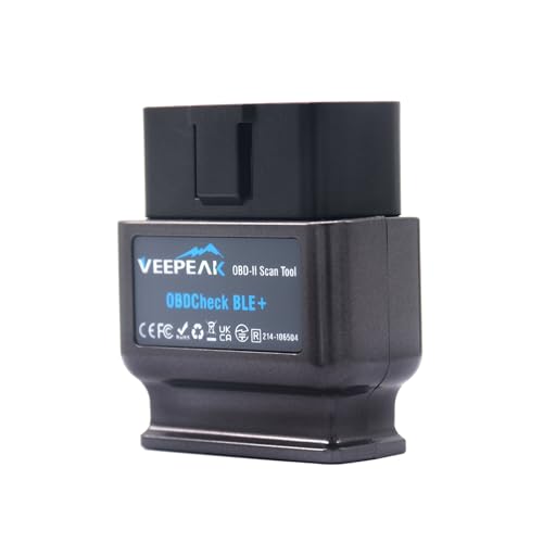 Veepeak OBDCheck BLE+ Bluetooth OBD II EOBD Diagnosegerät Adapter Stecker Auto Diagnose Scanner für iOS und Android