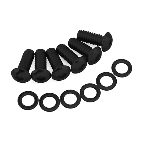 Motorrad Edelstahl Derby Abdeckung Schraube Bolzen & Scheiben for Touring Dyna Softail Sportster XL883 1200 2004-2022(Black)