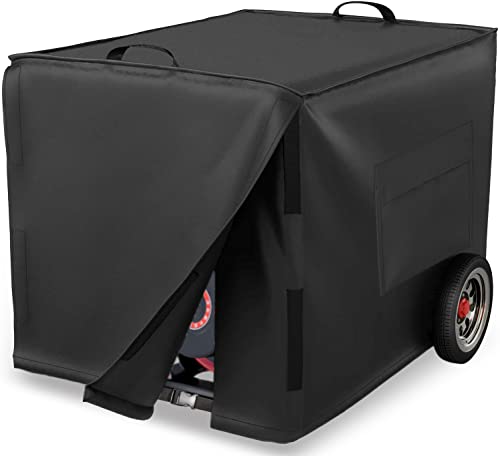 Schleuder Abdeckungen für Generatoren,Generatorabdeckung,Robuste 600D schützende ?Polyester Abdeckung Mit Griff,Schnalle, Werkzeugtasche,Wasserdicht staubdichte und UV-beständig. (64 x 61 x 54cm)