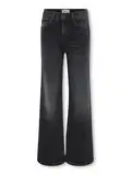 KIDS ONLY Mädchen Kogjuicy Life Wide Leg DNM Dcc369 Noos Hose, Washed Black, 158 EU