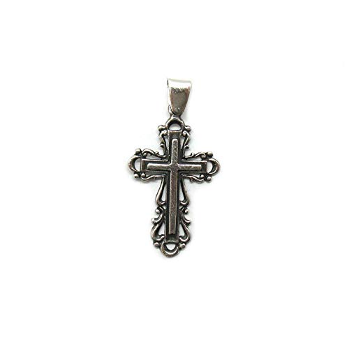 Sterling silber anhänger solide 925 Kreuz PE001361 Empress