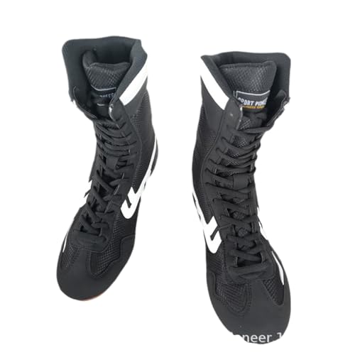 Boxstiefel Unisex,Boxstiefel Erwachsene,Boxschuhe Damen,Rutschfeste,StrapazierfäHigkeit Und Eine Leichte Passform,Komfort Und StabilitäT,Wrestlingschuhe Boxschuhe FüR Kleine Und GroßE Kinder