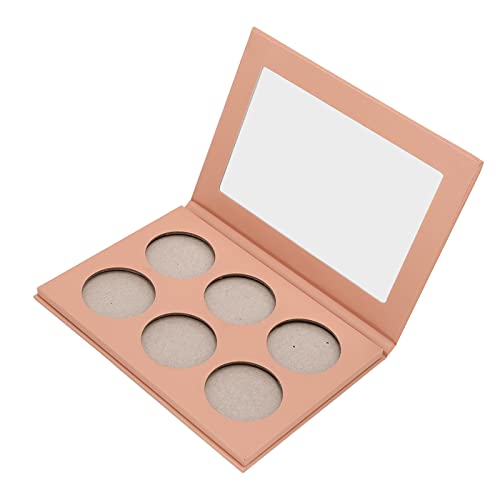 Leere Lidschatten-Palette, wasserdichte Leere Make-up-Palette, Modisch, 6 Löcher, Professionell für Kosmetikgeschäft für Frauen (Schulterfreies Kleid)