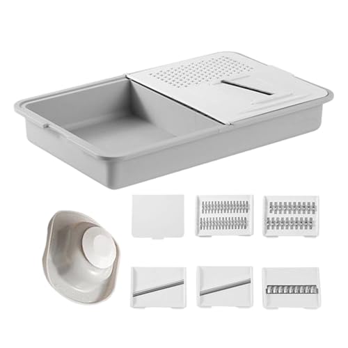 Käseauto-Multifunktionsfutter Und Kartoffel-Slicer, Innovatives Tablettdesign Mit Integriertem Lagerfach, Ideal Für Die Zubereitung Von Mahlzeiten, Karotten- Und Kartoffelsalat, Hauskost Und Camping I