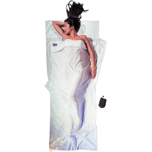 Cocoon Reisedecke aus Seiden-Baumwolle (Natur, 213 x 89 cm)