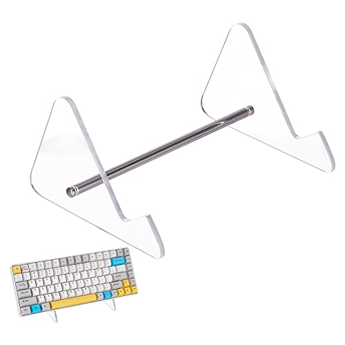 craspire Tastatur-Display-Ständer Aus Acryl, 1-Stufig, Transparenter Acrylständer, Abnehmbarer Tastatur-Aufbewahrungshalter Mit Platinen Eisenbeschlägen