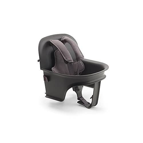 Bugaboo Giraffe Baby-Set für den Bugaboo Giraffe Hochstuhl, für Babys von 6 bis 36 Monate, mit Sitz und 5-Punkt-Sicherheitsgurt, mit einer Hand verstellbar, aus biobasiertem Plastik, Grau