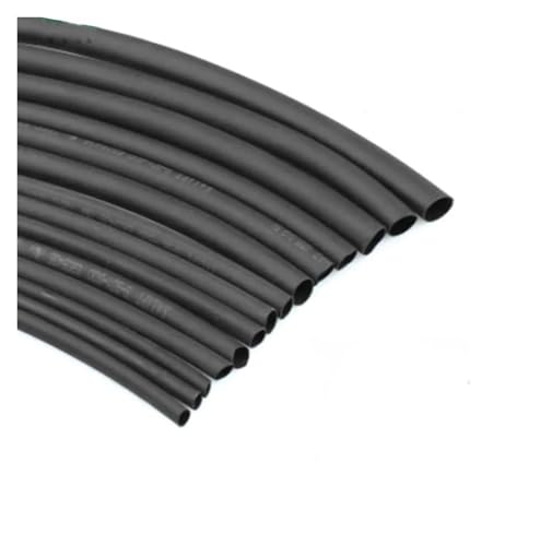 ITCLEYMDZV 2:1 Black 1 2 3 5 6 8 10mm Diameter Heat Shrink Heatshrink Tubing Tube Sleeving Wrap Wire DIY Connector Repair(2p,4MM_5 Meters)