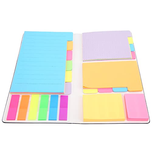SUPYINI Notizen-Set, Kombinierte Wiedereinsteckbare Notizblöcke, Klare Textur, Bunte Notizblöcke für Arbeitsdokumente, Geschäftsgeschenke