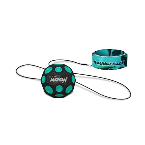 Waboba Bounceback x Returning Moon Ball - Leicht zu Greifen, Blau - (60 mm), Einheitsgröße