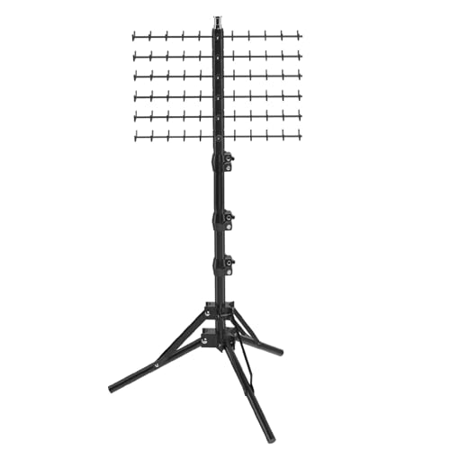 Moricher Haarflechtständer 120 Haken verstellbar 40-157cm Metall-Stativ mit 1/4"-Anschluss für Friseurbedarf, Basteln & Haarerweiterungen Lagerung