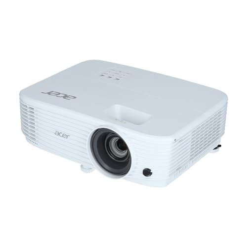 Acer P1257i DLP Beamer (XGA (1.024 x 768 Pixel) 4.800 ANSI Lumen, 20.000:1 Kontrast, 3D, Keystone, 1x 10 Watt Lautsprecher, HDMI (HDCP)) Weiß, Business / Education