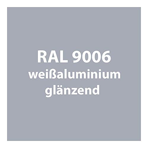 250 g Pulverlack Beschichtungspulver Pulverbeschichtung pulverbeschichten PG 3 (RAL 9006 weiß-aluminium glänzend [wie silber])