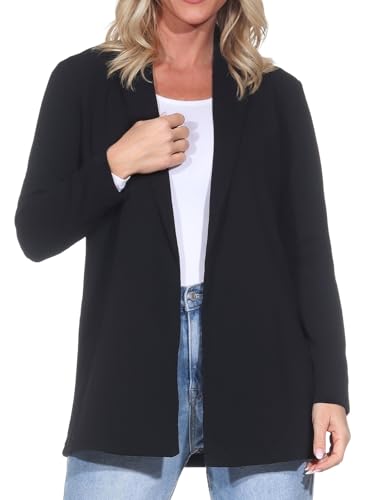 JdY Damen Jdygeggo L/S JRS Noos Blazer, Schwarz, S EU