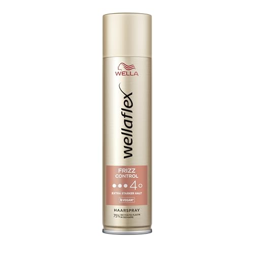 Wellaflex Frizz Control Haarspray | Anti Frizz Spray mit 48h extra starkem Halt | Bändigt abstehende Härchen ohne Verkleben | UV-Schutz und Schutz vor Luftfeuchtigkeit | Haltegrad 4 | 250 ml