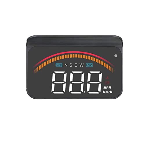 Head-up-Display Auto iKiKin HUD Display GPS OBD dual Interface Universal Digital Tachometer Km/h/MPH Windschutzscheibenprojektor für alle Fahrzeuge