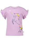 SALT AND PEPPER BY KIDS PARK Mädchen Einhorn Stickmotiv und Pailletten T-Shirt, Lavender, 104 cm-110 cm