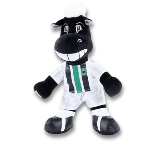 Borussia Mönchengladbach Plüsch Jünter 30cm | Offizieller Fanartikel Fohlenshop | Vereinsmaskottchen, Plüschtier Gladbach Geschenk für Kinder