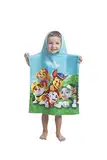 Jerry Fabrics Paw Patrol Kapuzen-Poncho-Badetuch für Kinder, Baumwolle, mehrfarbig, Größe 50 x 115 cm