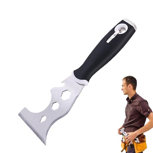 Farbschaber, Schaberfarbe, Edelstahl-Tapetenschaber-Werkzeug – Spachtelschaber, ergonomische, robuste Tapetenschaber-Werkzeugkonstruktion
