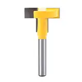 1 / 4 Shank Carbide T - Slot Router Bit | 27mm Wood Cutter for Pine / Softwood | Heat - Tolerant Coating | Fits Trimmers & Engravers (Cutter head diameter 27mm)