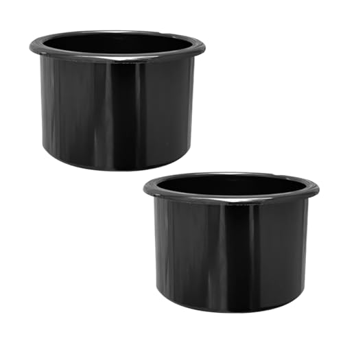JNNJ 2 Stück Auto-Getränkehaltereinsatz, Versenkter Becherhalter Aus Kunststoff Einsatz Für Auto, Recliner-Handles Versenkter Becherhalter Für Auto Sofa Boot(64x102mm)