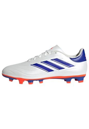 adidas Unisex COPA Pure II Club Football Boots Flexible Ground Fußballschuhe, Cloud White/Lucid Blue/Solar Red, 43 1/3 EU