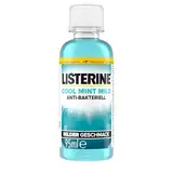 LISTERINE Cool Mint Mild (95 ml), antibakterielle Mundspülung mit ätherischen Ölen & ohne Alkohol, mildes Zahnpflege Mundwasser, reduziert Zahnbelag, bekämpft wirksam Mundgeruch