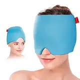 Comfytemp Migräne Maske Gel Kühlmaske, Dehnbare Kühlmütze Schlafmaske, Kaltkompressionstherapie-Kühlpack Gesicht, Eiskappe für Kopfschmerzen, Geschwollene Augen, Nebenhöhlen, Nervosität