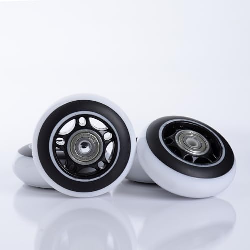 MADIVO Ersatzrollen + Kugellager für Inliner | Set 4 Rollen 64 mm / 82A ABEC-5 Lager Bearings | Ideal für Inline Skates für Kinder und Erwachsene