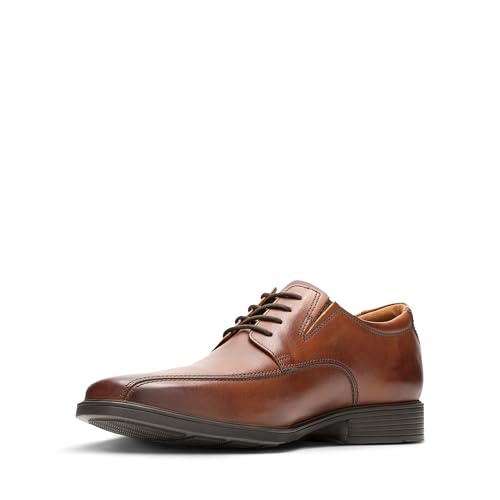 Clarks Herren Tilden Walk Oxford-Schuh, Dark Tan Lea, 45 EU