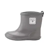 Weishuo Gummistiefel Kinder Wasserdichte Stiefel Regenschuhe für Kleinkinder Jungen Mädchen 1-8 Jahre, Herstellergröße 15, EU-Größe 23/24, Grau