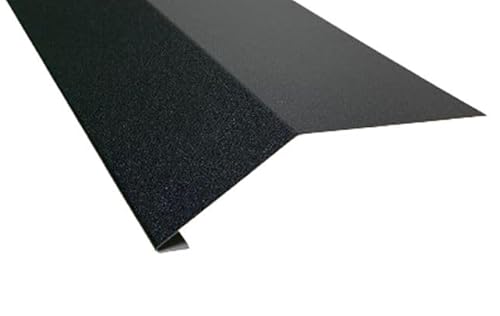 1 m Roofart Traufblech Rinneneinhang Dachblech Traufe Einhangblech Stahlblech (anthrazit RAL 7016)