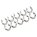 Alanmoship 10 x Werkzeug-Feder-Frottee-Clips, robuste Aufbewahrung/Schuppen, Garage, Feder-Frottee-Clips für Garage und Schrankorganisation (25 mm)